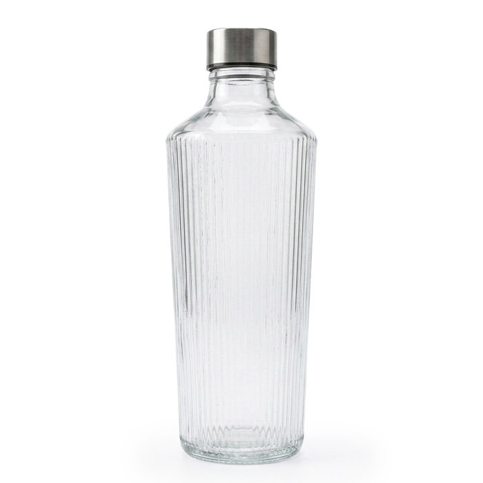 La Mediterranea Botella de Vidrio con Tapa de Acero 1300ml La Mediterranea Botella de Vidrio con Tapa de Acero 1300ml