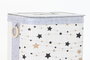 DKD Home Decor Cesta Ropa Set de 4 Blanco Gris Bambu Fieltro 31 x 42 x 41 cm