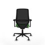 PIQUERAS Y CRESPO Silla de oficina Mardos con mecanismo Sincro, Verde y Negro