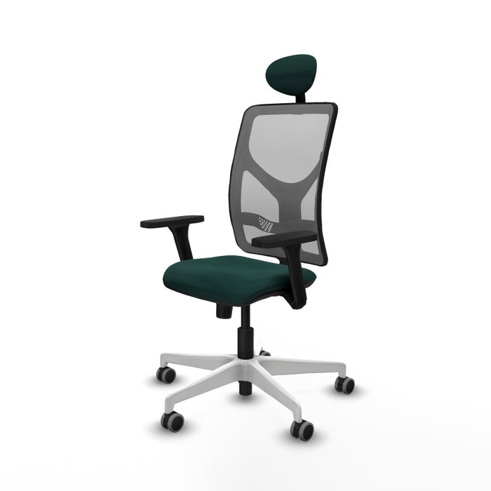 PIQUERAS Y CRESPO Silla de oficina Motilla con Mecanismo Sincro, Verde Botella y Gris PIQUERAS Y CRESPO Silla de oficina Motilla con Mecanismo Sincro, Verde Botella y Gris