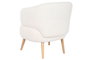 DKD Home Decor Butaca Blanco Natural Poliester Madera 70 x 80 x 70 cm