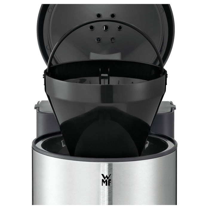 WMF Stelio Cafetera de Filtro con Jarra Térmica, 1 Litro, 1000W, Negra/Acero Inoxidable, 0412160011 / 3200000039