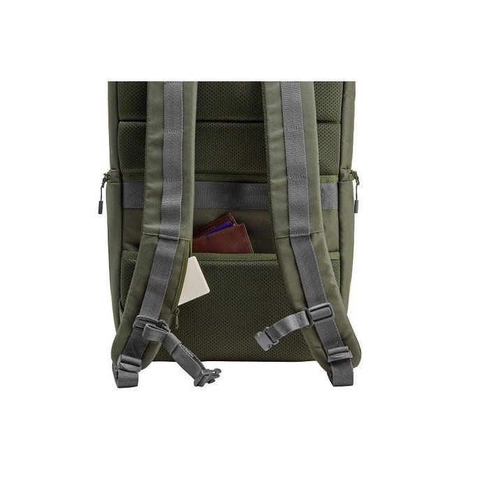 HP Mochila Modular para Portátil 9J4C1AA, 15.6 Pulgadas (39.6 cm) - Convertible en Funda y Bolsa, 27L, Resistente al Agua, Verde y Gris