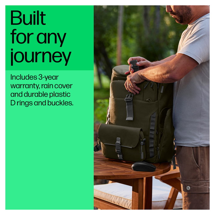 HP Mochila Modular para Portátil de 15,6 Pulgadas Verde y Gris