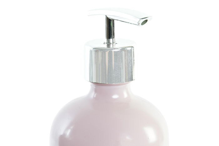 DKD Home Decor Dosificador Rosa Palo Verde 7.5 x 7.5 x 20 cm 450ml Cristal ABS (12 Unidades)