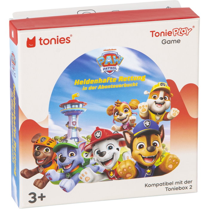 tonies Toniebox 2 Caja Musical de Juguete Rojo con Play Set Paw Patrol Chase
