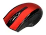 Q-connect Ratón Óptico Inalámbrico 2,4 GHz 1000 DPI Receptor USB Rojo