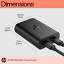 HP Cargador GaN 65W USB-C para Portátil, 2 Puertos, Compacto y Rápido, con Tecnología Gallium Nitride