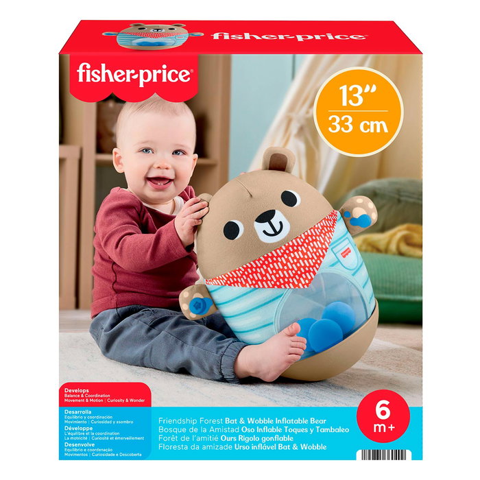 Fisher-Price Oso Inflable Golpea y Balancea Jlb83 Juguete para Bebés +6 Meses Fisher-Price Oso Inflable Golpea y Balancea Jlb83 Juguete para Bebés +6 Meses