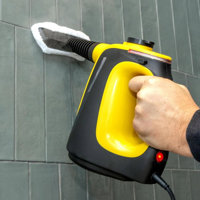 Powertools Limpiadora vapor portátil 1350 W, 550 ml, con accesorios Powertools Limpiadora vapor portátil 1350 W, 550 ml, con accesorios