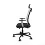 PIQUERAS Y CRESPO Silla de oficina Haches con mecanismo Sincro/Traslack, Negro/Blanco