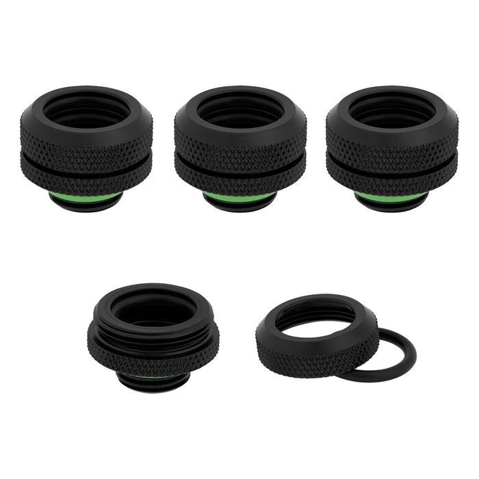 Corsair Hydro X Series XF Hardline Anschluss recto G1/4 pulgada a 14mm AD Hardtube, negro, pack de 4 Corsair Hydro X Series XF Hardline Anschluss recto G1/4 pulgada a 14mm AD Hardtube, negro, pack de 4