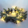 GSC Evolution Gnomo de Navidad LED colgante Gelbin Blanco 26cm