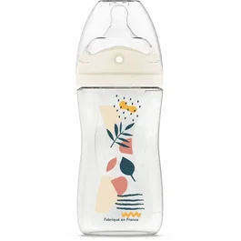DODIE Biberón Anticólicos 270 ml Tetina Multiperforada Biomimicry +3 Meses Flow 2 Rosa DOD1702938647042