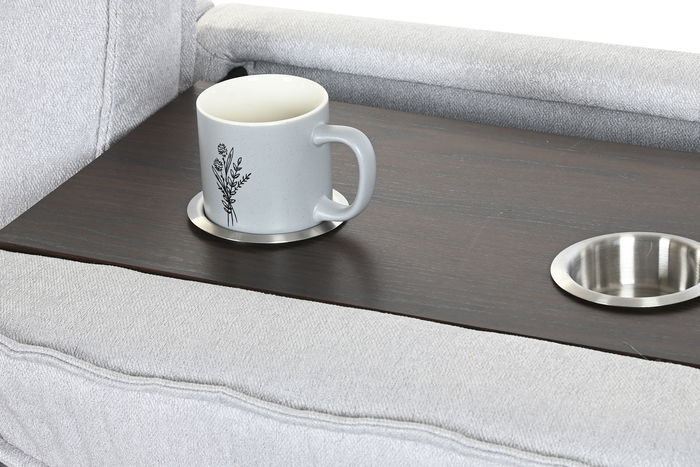 DKD Home Decor Sofá Cama Moderno Gris Claro, 153 x 88 x 220 cm