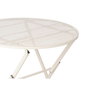Ibergarden Set de Mesa y 2 Sillas Blanco Roto