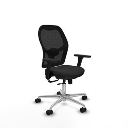 PIQUERAS Y CRESPO Silla de Oficina Jorquera Negra con Mecanismo Sincro/Traslack