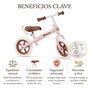Toimsa Bicicleta sin Pedales Rosa Vintage 10" para Niños de 2 a 3 Años