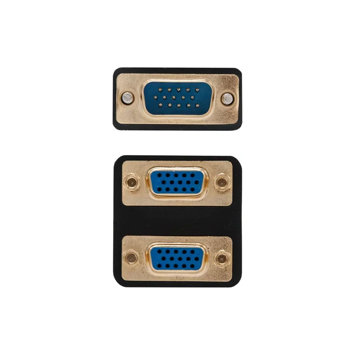 Nanocable Cable Bifurcador SVGA HDB15/M a 2xHDB15/H Oro 20cm