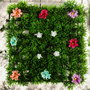 Je cherche une Idee Loseta de Césped Artificial con Flores 25x25 cm PE - Modelos Surtidos (Blancas/Colores) - Idea Decorativa Francesa