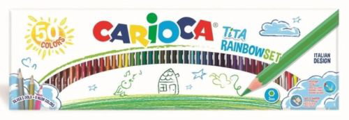 Carioca Tita Rainbow Estuche de 50 Lápices de Colores Surtidos