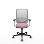 PIQUERAS Y CRESPO Silla de oficina Zulema Rosa y Blanco