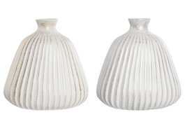 DKD Home Decor Jarrón de Gres 26x26x25 cm Surtido
