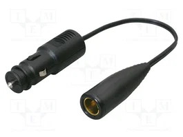 PRO CAR Adaptador de conexión del mechero del coche, 16A, Negro