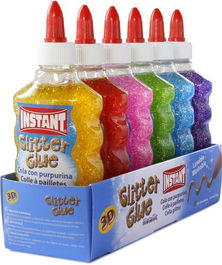 Cola Glitter Instant 180Ml (Surtido 6 Colores) (Set de 6)