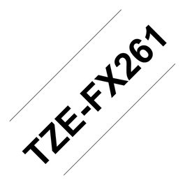 Brother TZE-FX261 Cinta de Etiquetas TZEFX261, 36 mm, Blanco/Negro, TZe, 8 m, para Impre. Brother