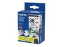 Brother TZE-FX261 Cinta laminada flexible 36mm Negro sobre blanco