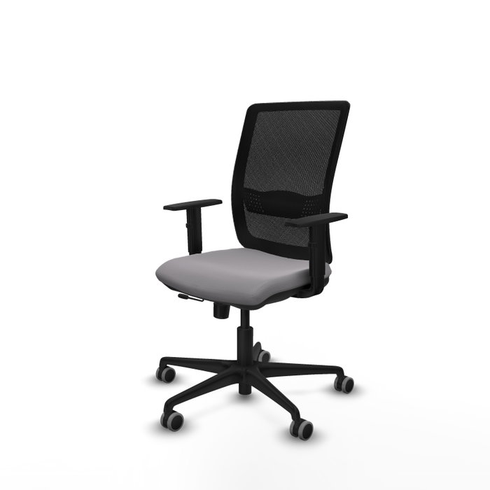 PIQUERAS Y CRESPO Silla de oficina Haches Gris y Negro