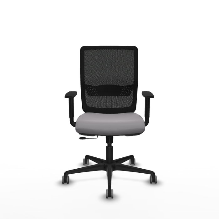 PIQUERAS Y CRESPO Silla de oficina Haches Gris y Negro