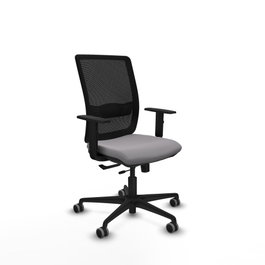 PIQUERAS Y CRESPO Silla de oficina Haches Gris y Negro