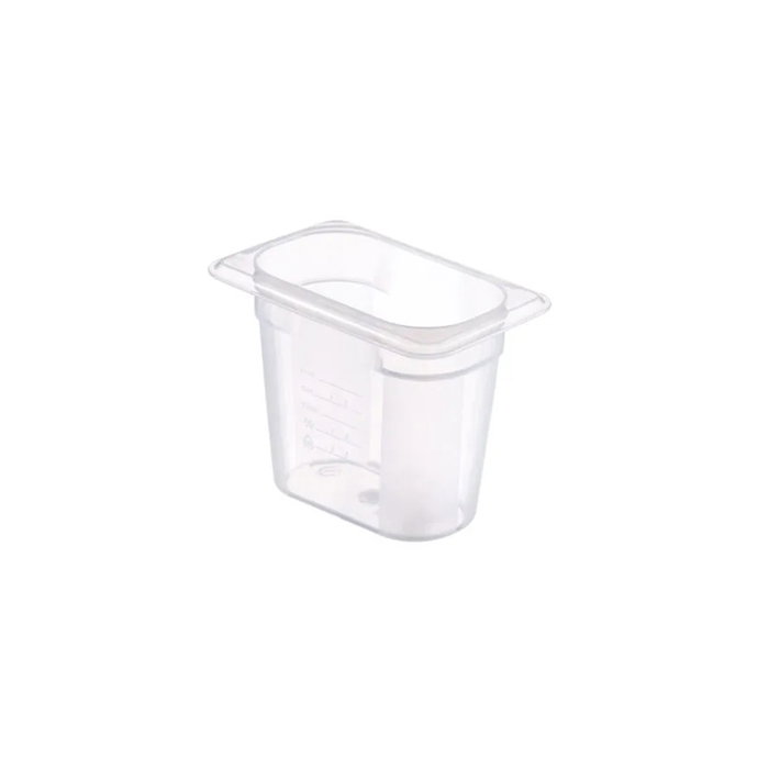 ARAVEN Cubeta Transparente GN 1/9 de 1,2 L ARAVEN Cubeta Transparente GN 1/9 de 1,2 L