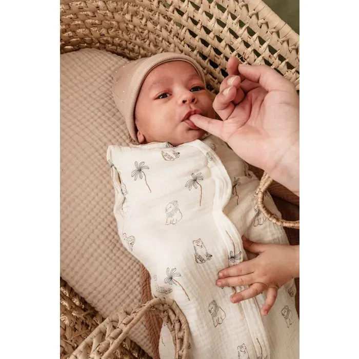 Candide Saco de Dormir 2 en 1 CAN3275051061202 55 cm 0/3 Meses Estampado de Tigre Blanco