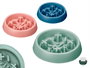 Mascow Comedero Comer Lento Redondo 22x22x4.5cm Plástico Surtido Colores Azul Rosa Verde (Set de 24)