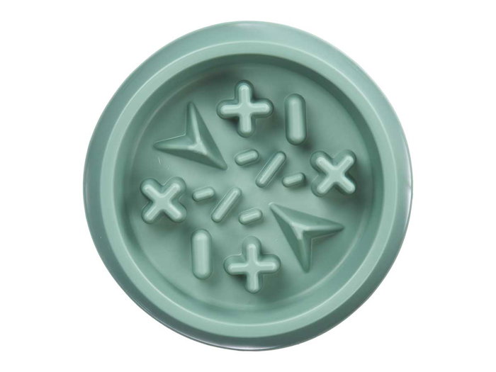 Mascow Comedero Comer Lento Redondo 22x22x4.5cm Plástico Surtido Colores Azul Rosa Verde (Set de 24)