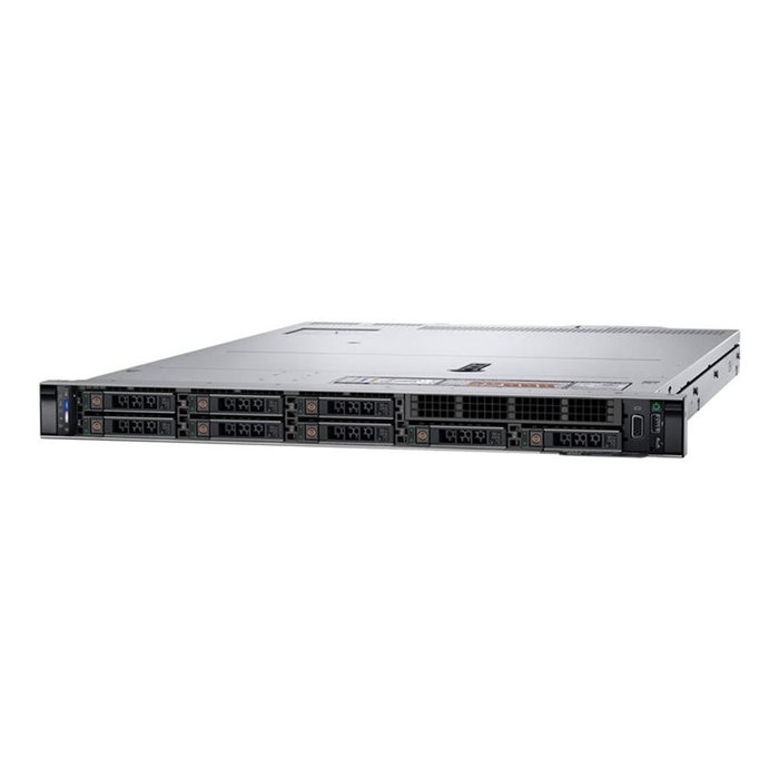 Dell PowerEdge R450 Servidor Rack 1U - Intel Xeon Silver 4309Y (2.8GHz, 8 núcleos), 16GB RAM DDR4, SSD 480GB SATA, PERC H755, 2xPSU 1100W, iDRAC9, Sin SO