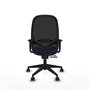 PIQUERAS Y CRESPO Silla de oficina Cilanco Azul con mecanismo Sincro/Traslack