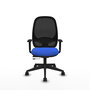 PIQUERAS Y CRESPO Silla de oficina Cilanco Azul con mecanismo Sincro/Traslack