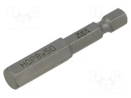 WERA Punta de destornillador Hex Plus HEX 8mm 1/4 pulgada