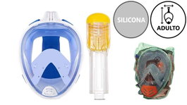 Poessa Máscara Integral de Silicona Visión 180º