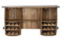 DKD Home Decor Mueble Bar Mango y Metal 60 x 100 x 180 cm
