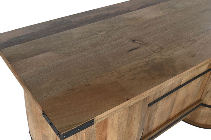 DKD Home Decor Mueble Bar Mango y Metal 60 x 100 x 180 cm