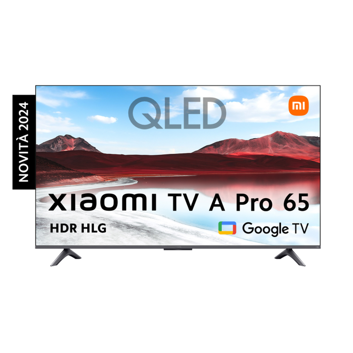 Xiaomi Televisor TV A Pro 65 pulgadas (165,1 cm) 4K Ultra HD con Pantalla QLED Plana, Smart TV, Wifi, Gris Titanio Xiaomi Televisor TV A Pro 65 pulgadas (165,1 cm) 4K Ultra HD con Pantalla QLED Plana, Smart TV, Wifi, Gris Titanio