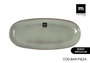 La Mediterranea Fuente Oval Macarella Green (24 Unidades) de 29 cm x 13,5 cm x 2,4 cm