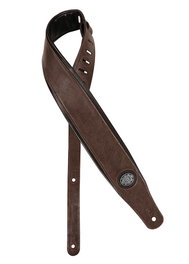 Correa Gaucho Serie Acolchada para Guitarra Marrón Oscuro/Negra