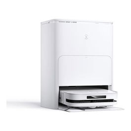 ECOVACS DEEBOT X5 OMNI Robot Aspirador con Estación de Vaciado Autónomo y Fregado, Sin Bolsa, Blanco, Forma D, 3.5L, Navegación Láser, 6400 mAh