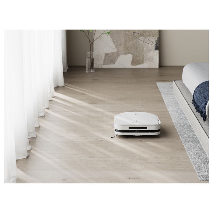 ECOVACS DEEBOT X5 OMNI Robot Aspirador con Estación de Vaciado Autónomo y Fregado, Sin Bolsa, Blanco, Forma D, 3.5L, Navegación Láser, 6400 mAh